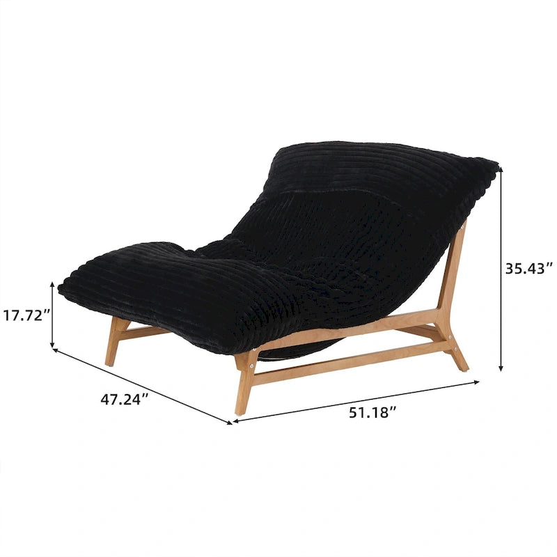 Marrón/Negro/Beige, Sillón Puf de Pana Acolchada, 1 Persona