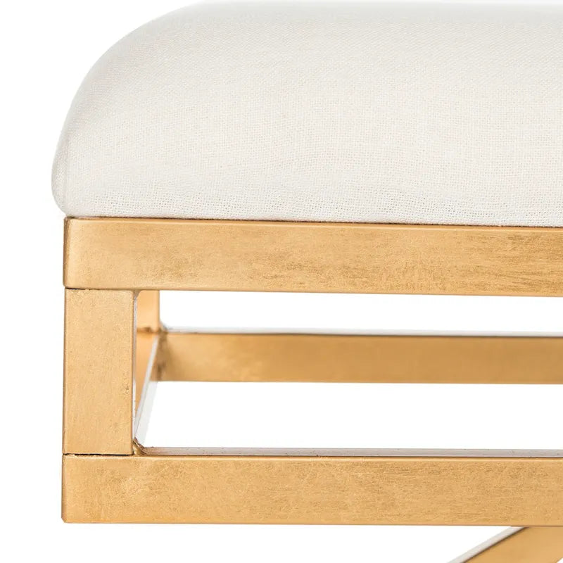 Banco Arc Tapizado Azul Marino/Dorado, un asiento – Disponible en 3 colores