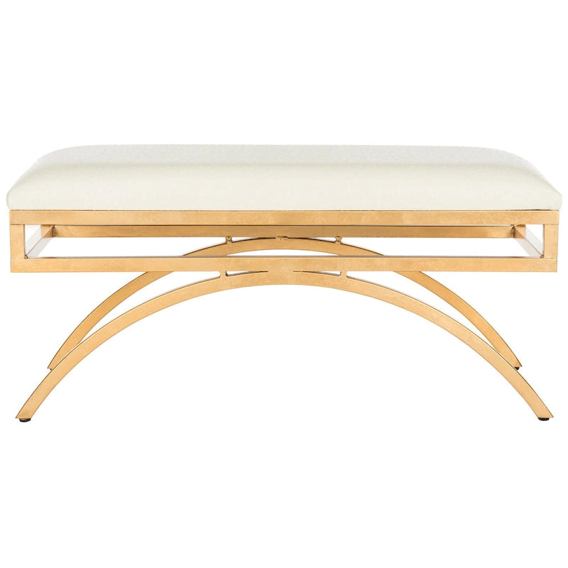 Banco Arc Tapizado Azul Marino/Dorado, un asiento – Disponible en 3 colores