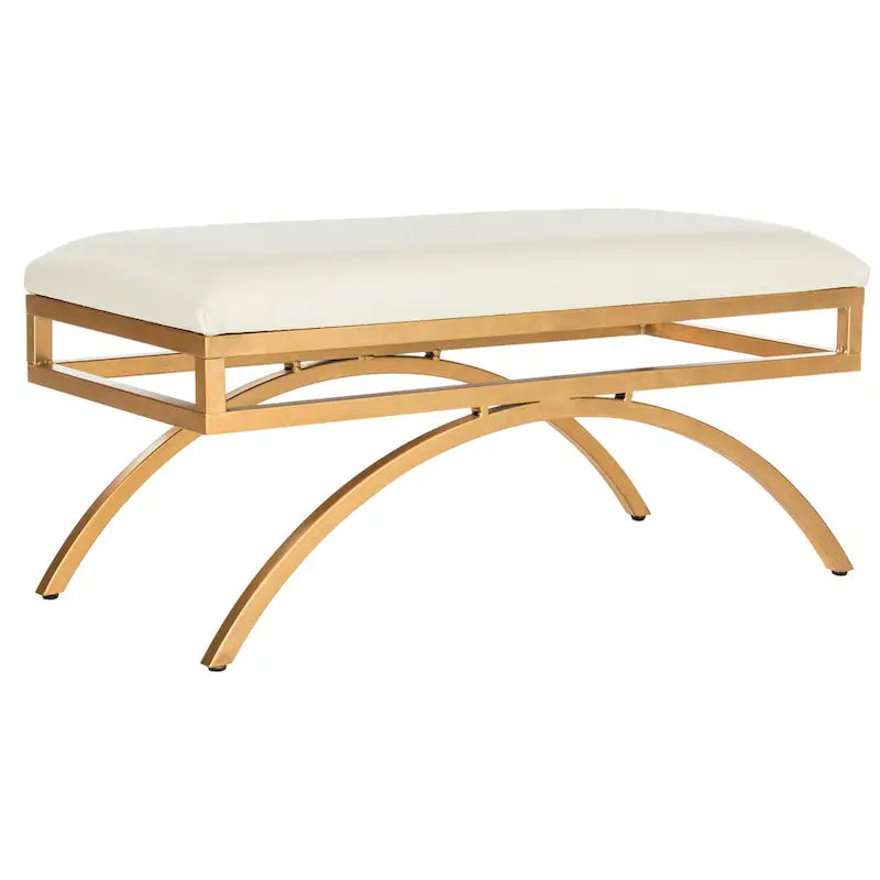 Banco Arc Tapizado Azul Marino/Dorado, un asiento – Disponible en 3 colores