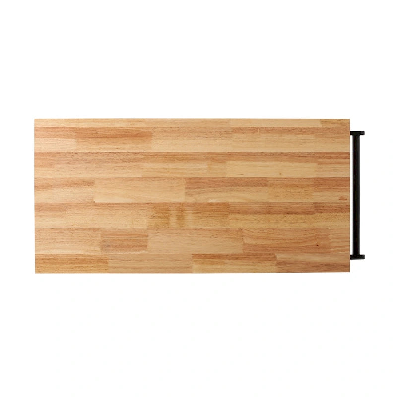 Carrito de cocina contemporáneo natural + blanco/negro/gris con ruedas, con capacidad para 1 persona