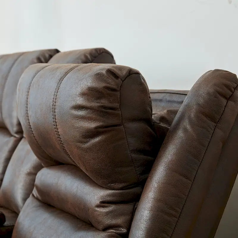 Sofá reclinable eléctrico negro con reposacabezas ajustable, 1 / 2 / 3 / 4 asientos