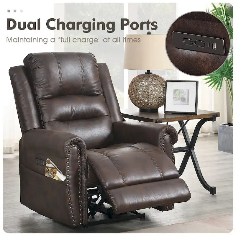 Sofá reclinable eléctrico negro con reposacabezas ajustable, 1 / 2 / 3 / 4 asientos