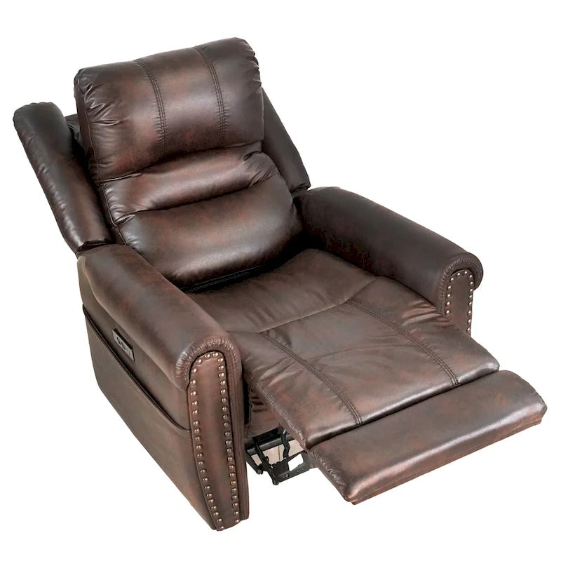 Sofá reclinable eléctrico negro con reposacabezas ajustable, 1 / 2 / 3 / 4 asientos