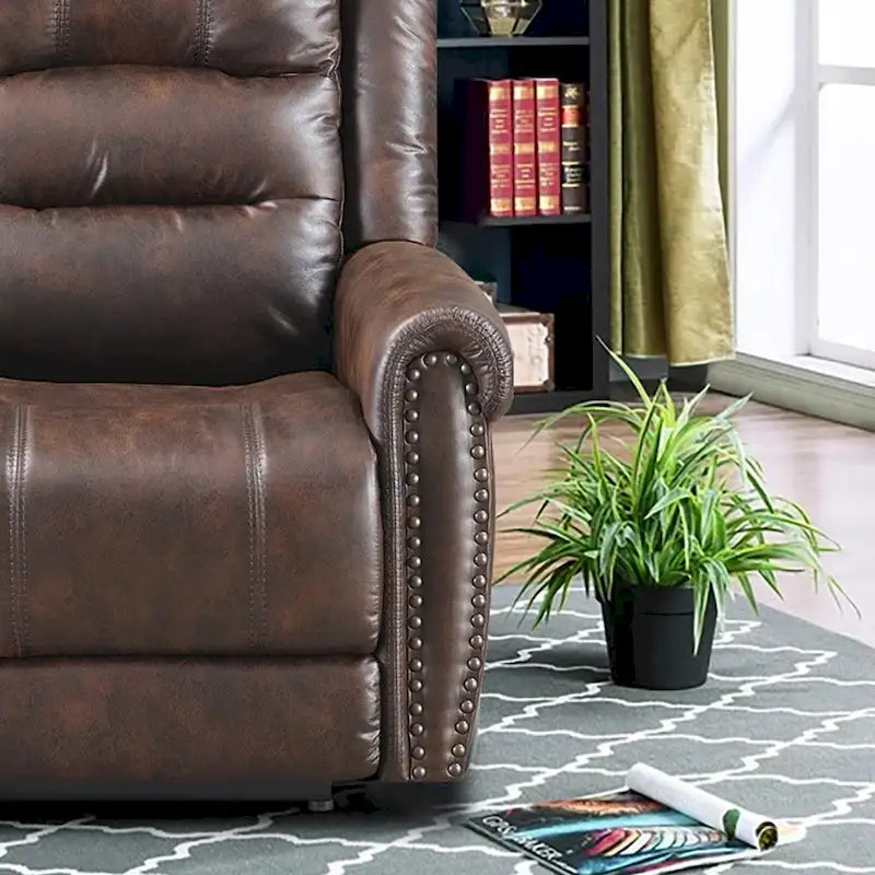 Sofá reclinable eléctrico negro con reposacabezas ajustable, 1 / 2 / 3 / 4 asientos