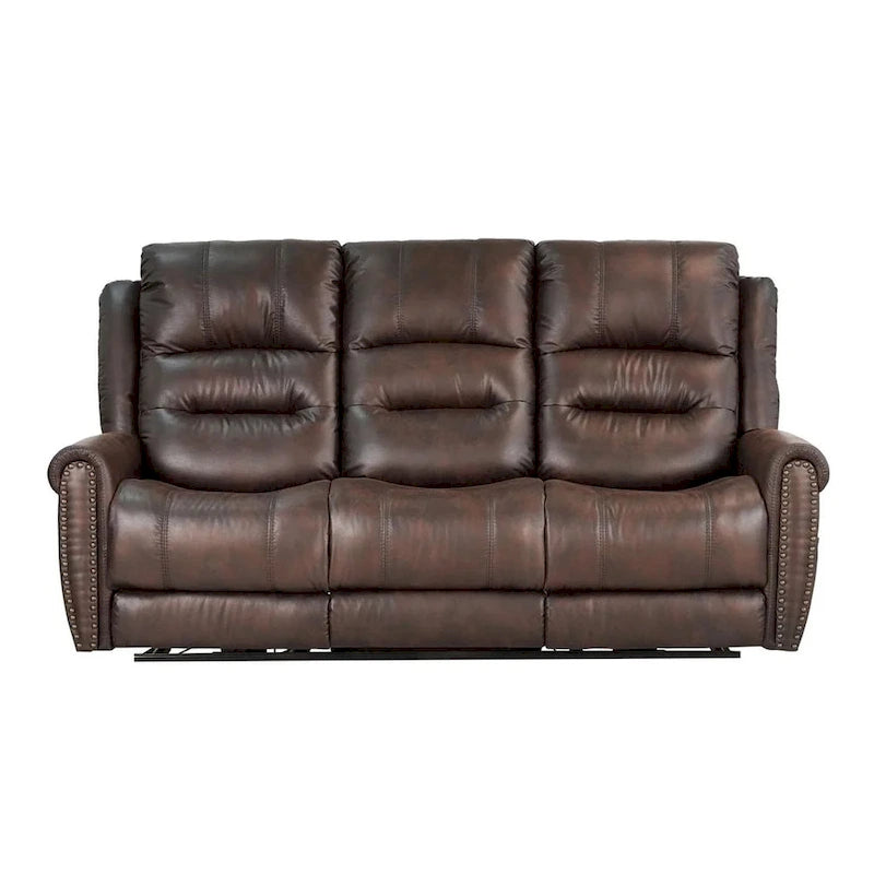 Sofá reclinable eléctrico negro con reposacabezas ajustable, 1 / 2 / 3 / 4 asientos
