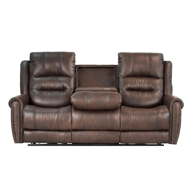 Sofá reclinable eléctrico negro con reposacabezas ajustable, 1 / 2 / 3 / 4 asientos