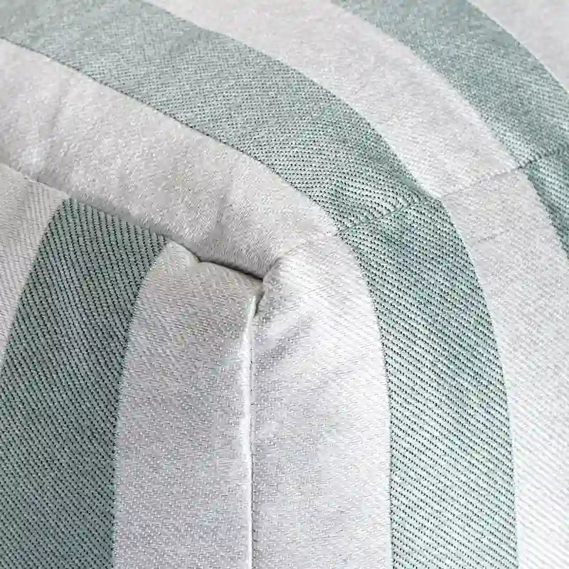 Puf otomano cuadrado (rosa/verde azulado/azul), interior/exterior, asiento individual