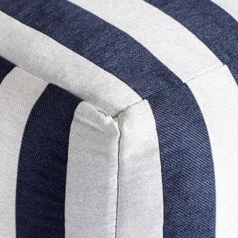 Puf otomano cuadrado (rosa/verde azulado/azul), interior/exterior, asiento individual