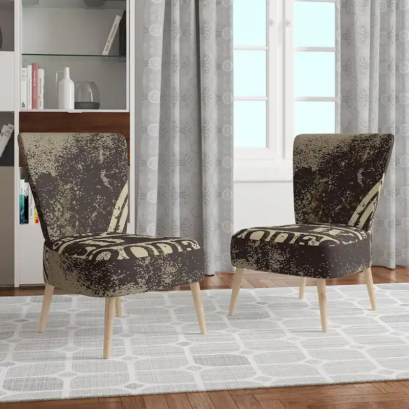 Sillón decorativo rústico marrón, 1 plaza (3 estilos)