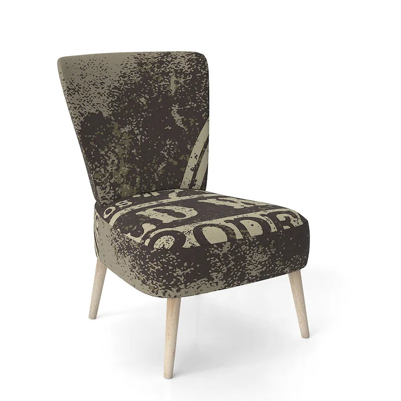 Sillón decorativo rústico marrón, 1 plaza (3 estilos)