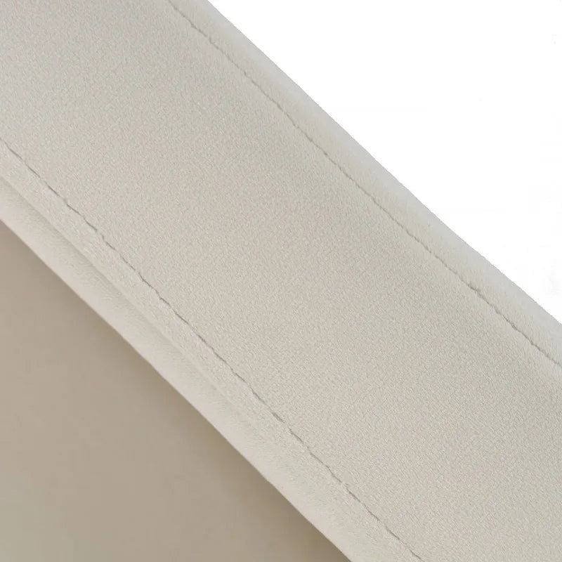 Silla de Comedor de Terciopelo Beige con Patas de Latón Antiguo, Estilo Moderno, 1 Asiento