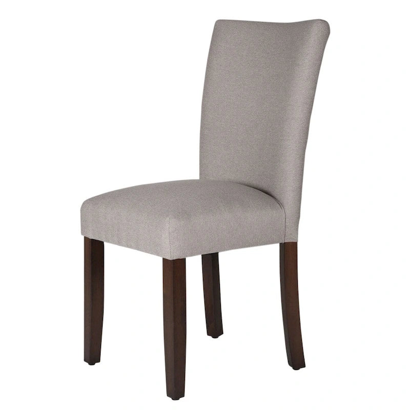 Silla de comedor Parson de tela gris, asiento individual