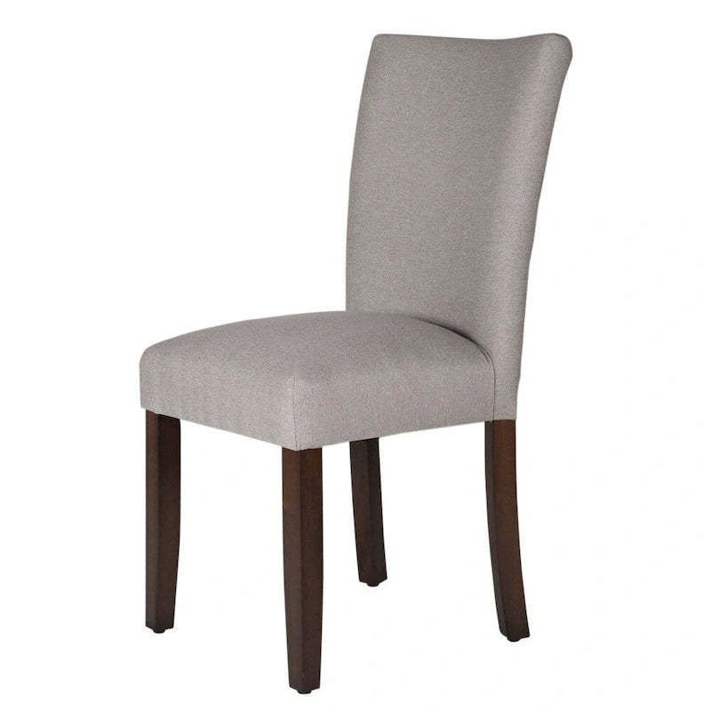Silla de comedor Parson de tela gris, asiento individual