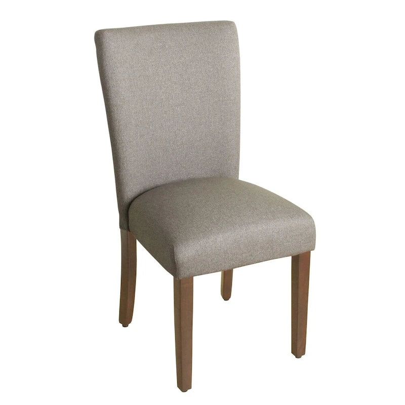 Silla de comedor Parson de tela gris, asiento individual