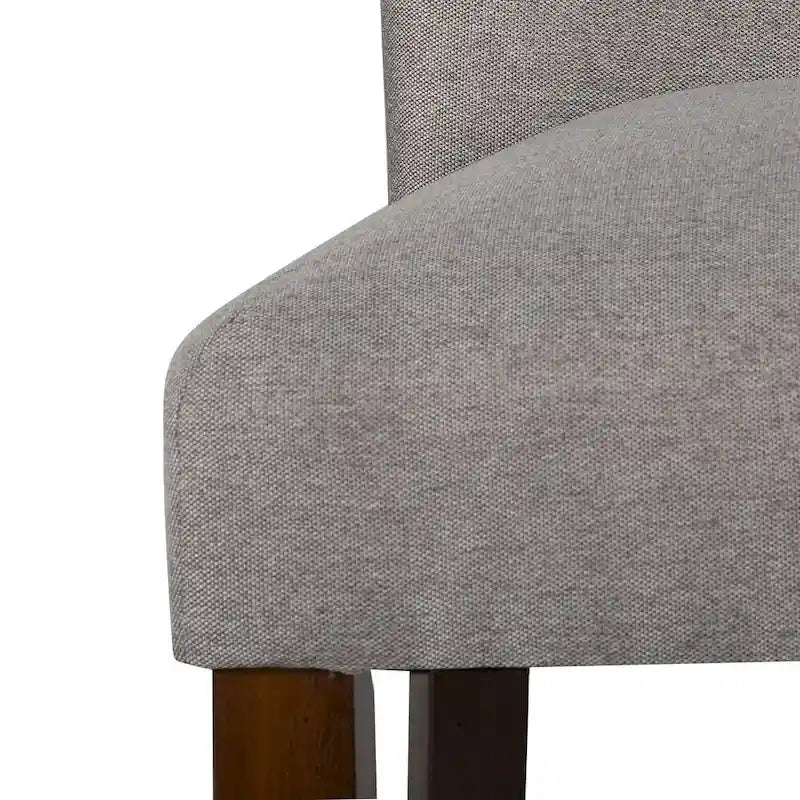 Silla de comedor Parson de tela gris, asiento individual