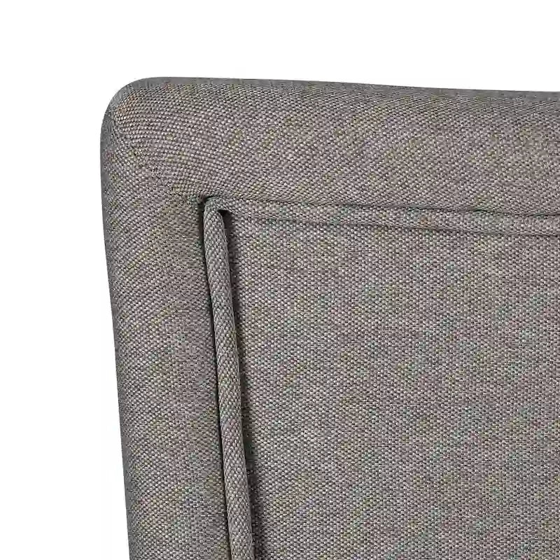 Silla de comedor Parson de tela gris, asiento individual