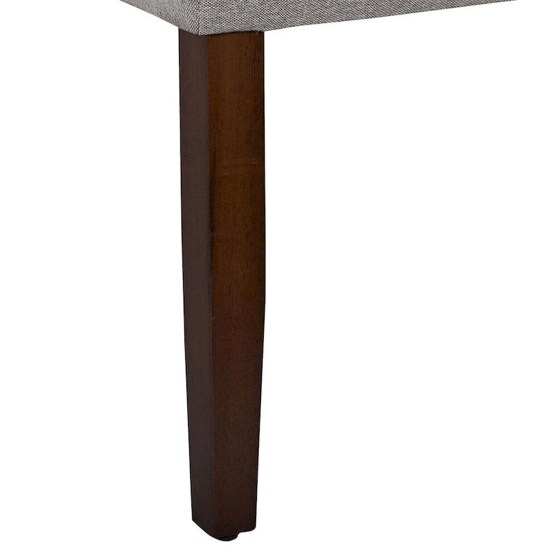 Silla de comedor Parson de tela gris, asiento individual