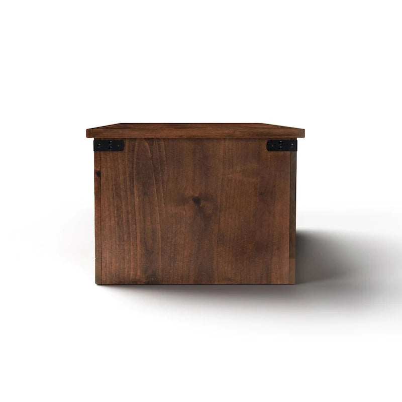 Mesa de centro de granja Aged Whiskey, superficie de madera, 48" de ancho
