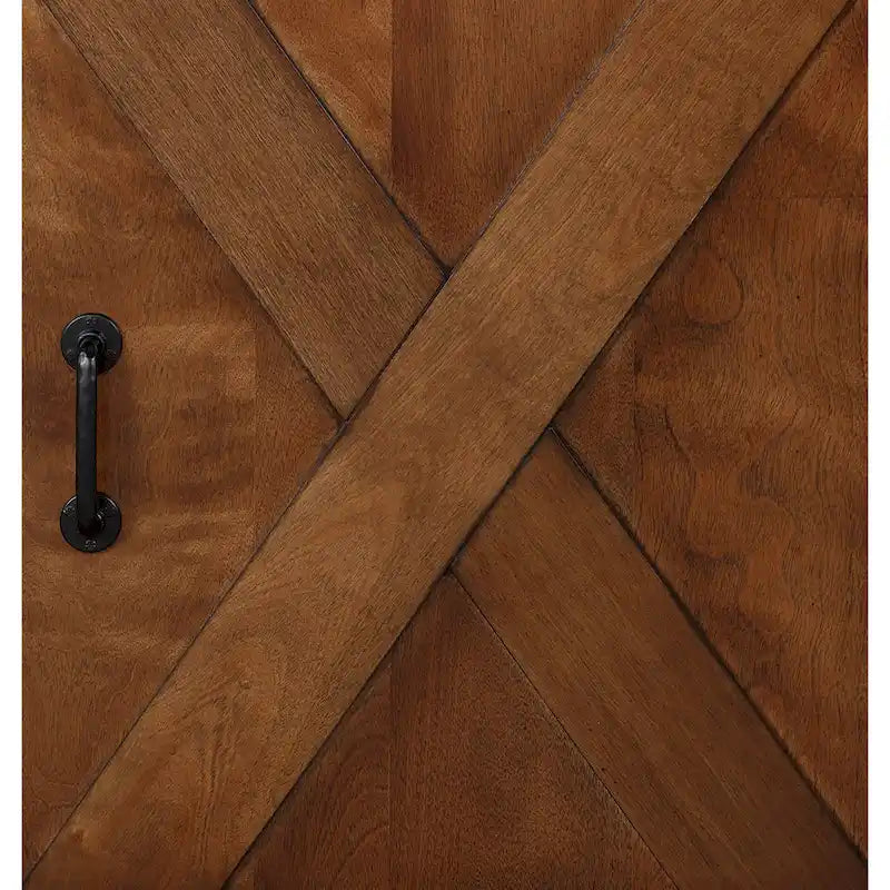 Mesa de centro de granja Aged Whiskey, superficie de madera, 48" de ancho