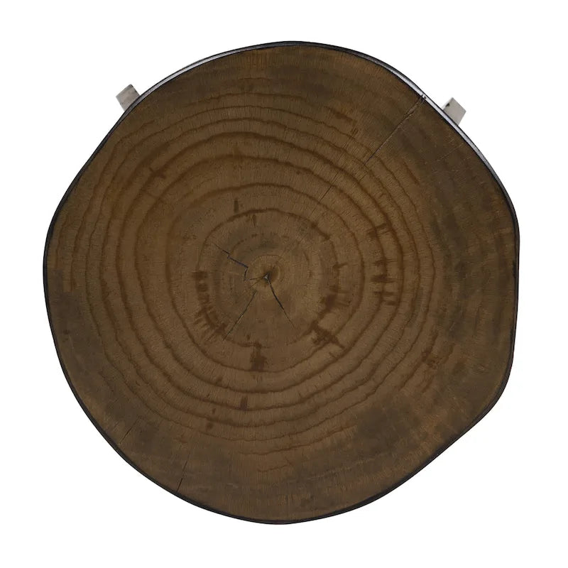 Juego de mesa de altura de mostrador para granja, nogal oscuro, 4 piezas, 6 asientos