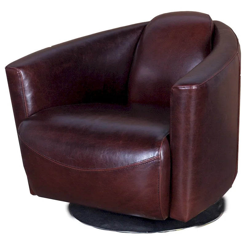 Sillón Giratorio - Marrón / Negro, Asiento Individual