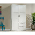 Armario de almacenamiento - Blanco / Roble Highland / Sicomoro Plateado, Individual