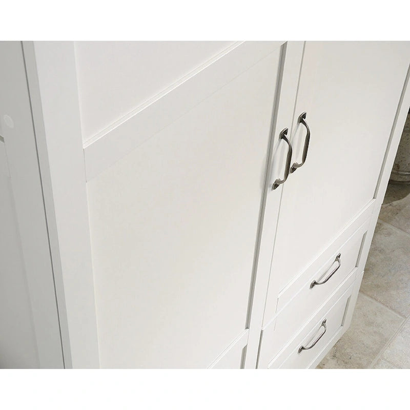 Armario de almacenamiento - Blanco / Roble Highland / Sicomoro Plateado, Individual