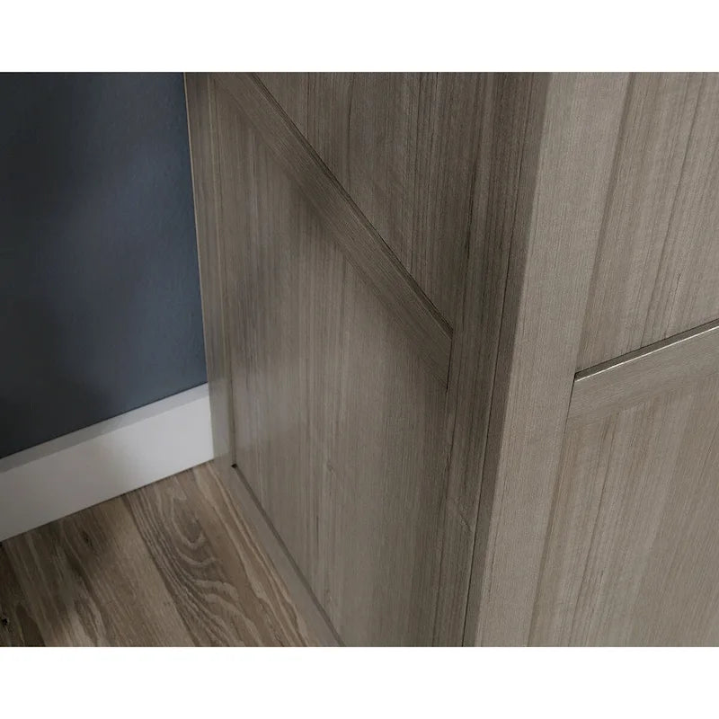 Armario de almacenamiento - Blanco / Roble Highland / Sicomoro Plateado, Individual