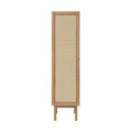 Gabinete de lino de roble pintado, 15" An. × 60" Al. × 15" Pr., 1 persona