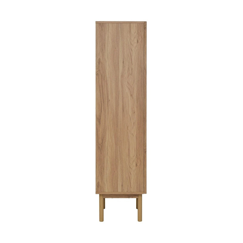 Gabinete de lino de roble pintado, 15" An. × 60" Al. × 15" Pr., 1 persona