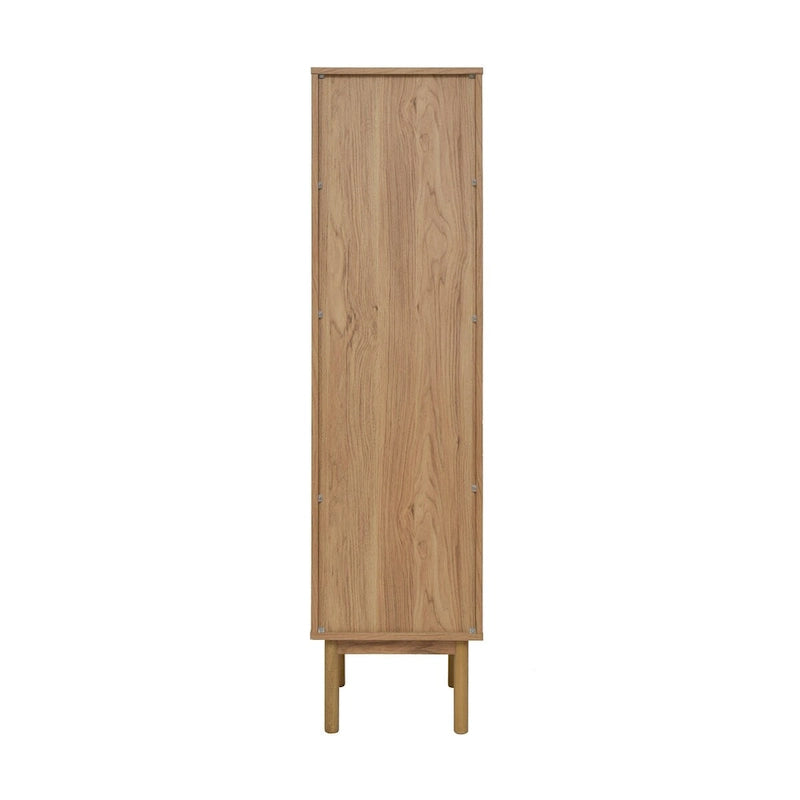 Gabinete de lino de roble pintado, 15" An. × 60" Al. × 15" Pr., 1 persona